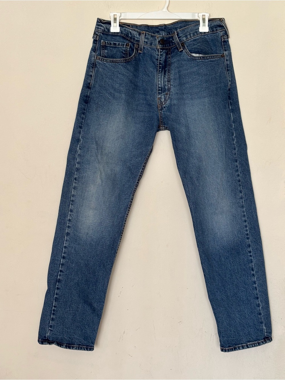 Levi’s Men's Straight Jeans in Classic Blue Denim